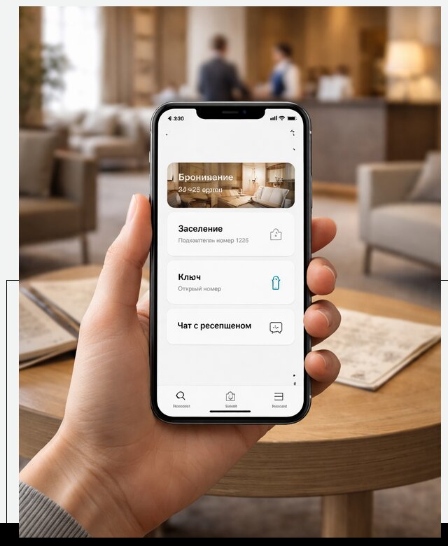 Мобильное приложение для гостей отеля в Североуральске, управление сервисом
